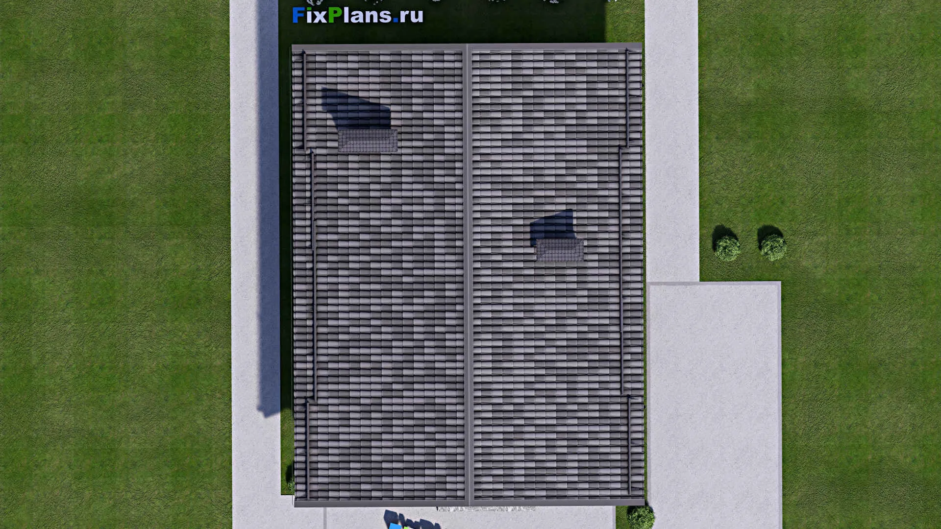 F-13715 - Проект одноэтажного дома 9 на 14, площадью 100 м² с 3 спальнями